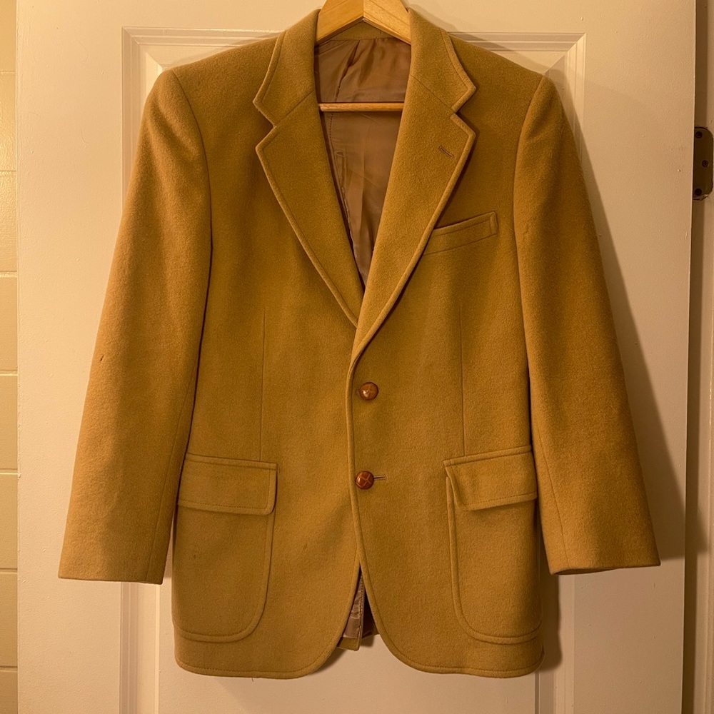 Vintage Camel Hair Jacket Valentino and Capucci Creation